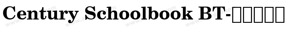 Century Schoolbook BT字体转换